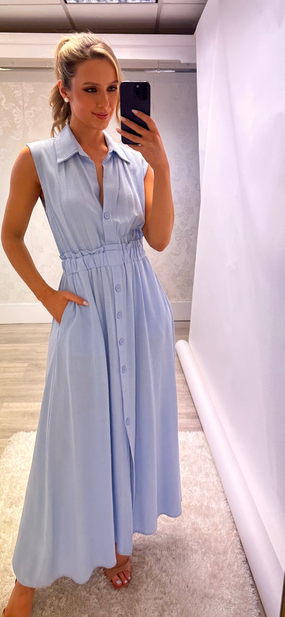 Powder Midi Dress