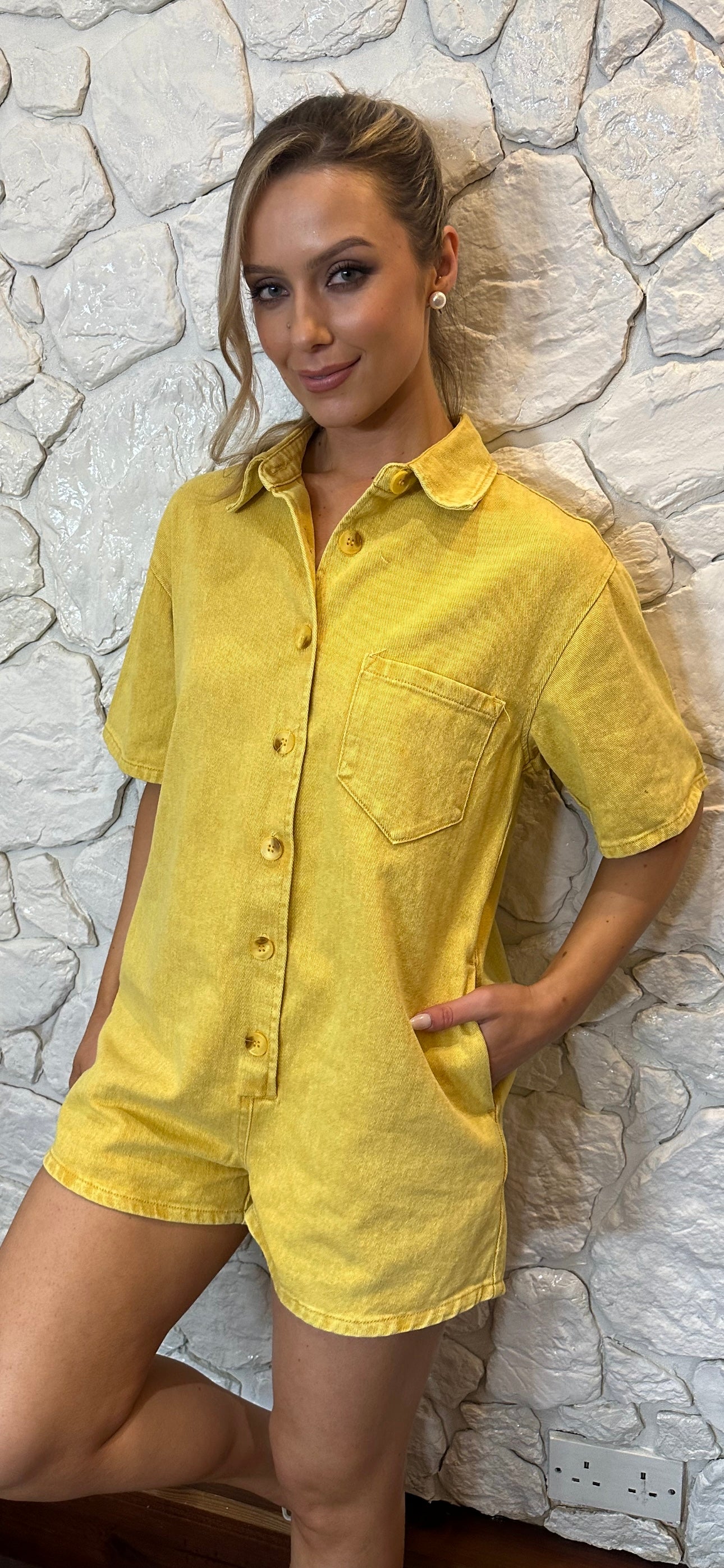 Yellow Playsuit