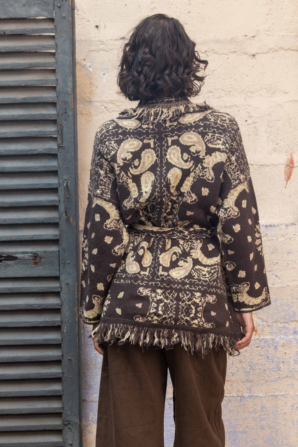 Chocolate Wrap Knit