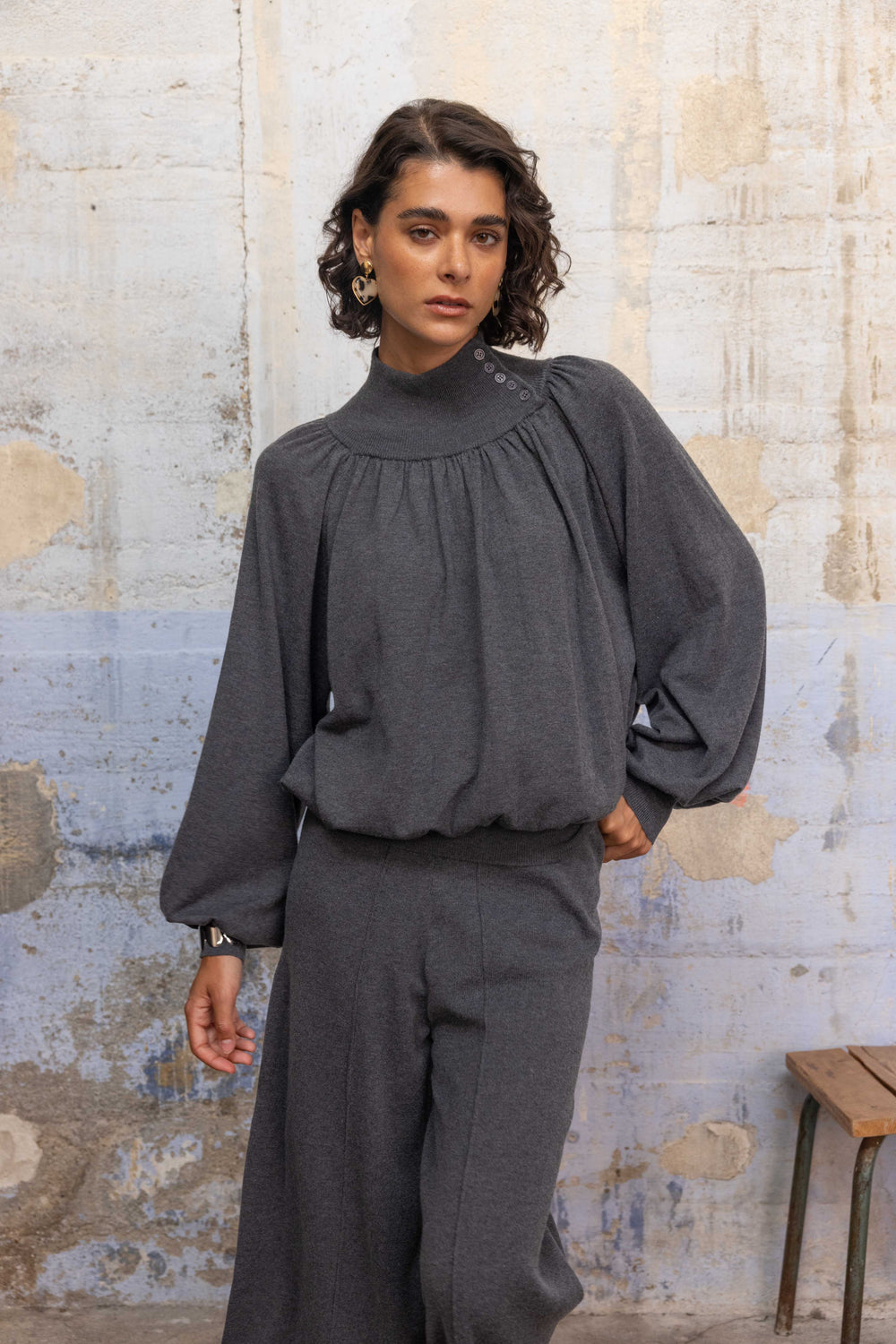 Grey Knit Set