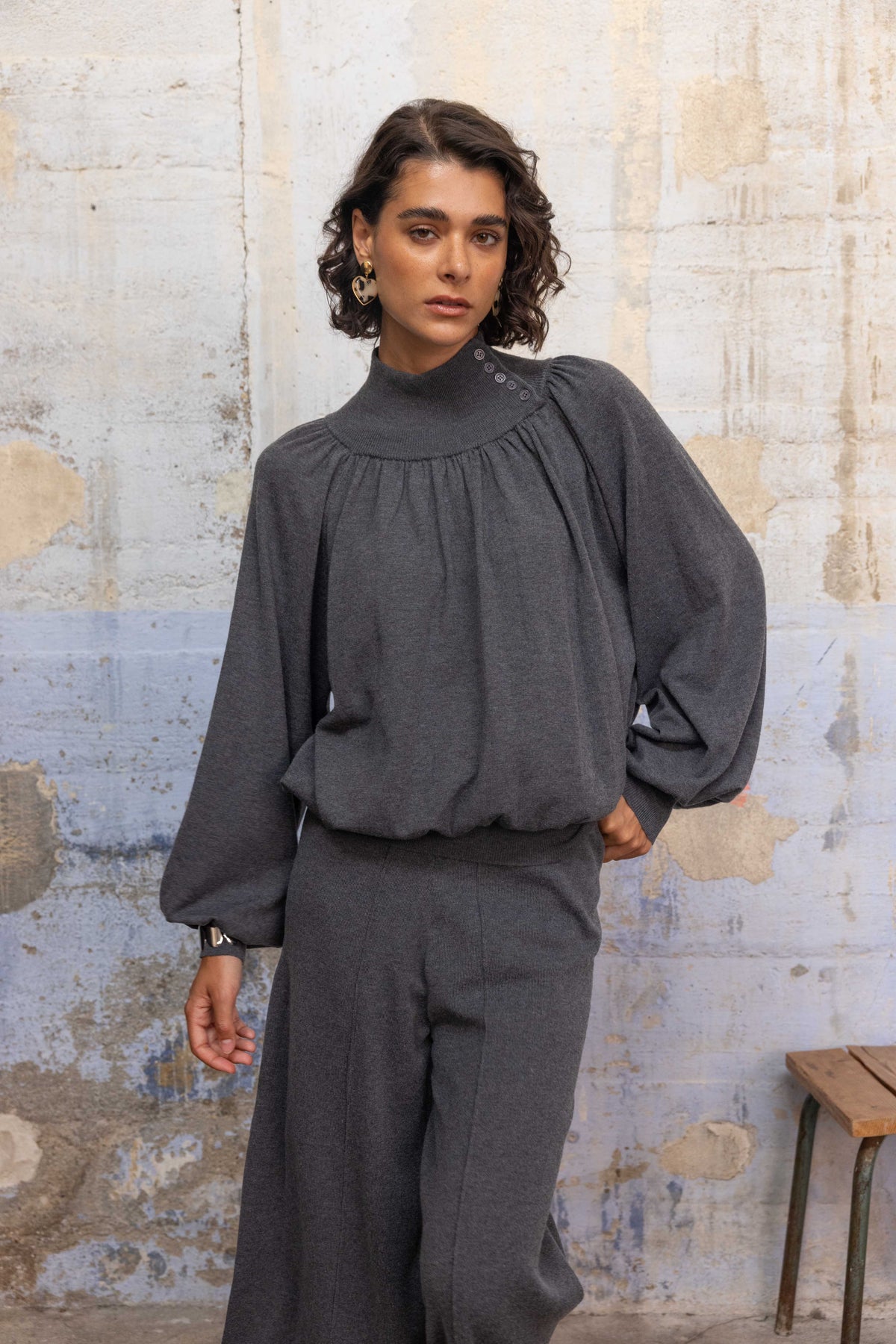 Grey Knit Set