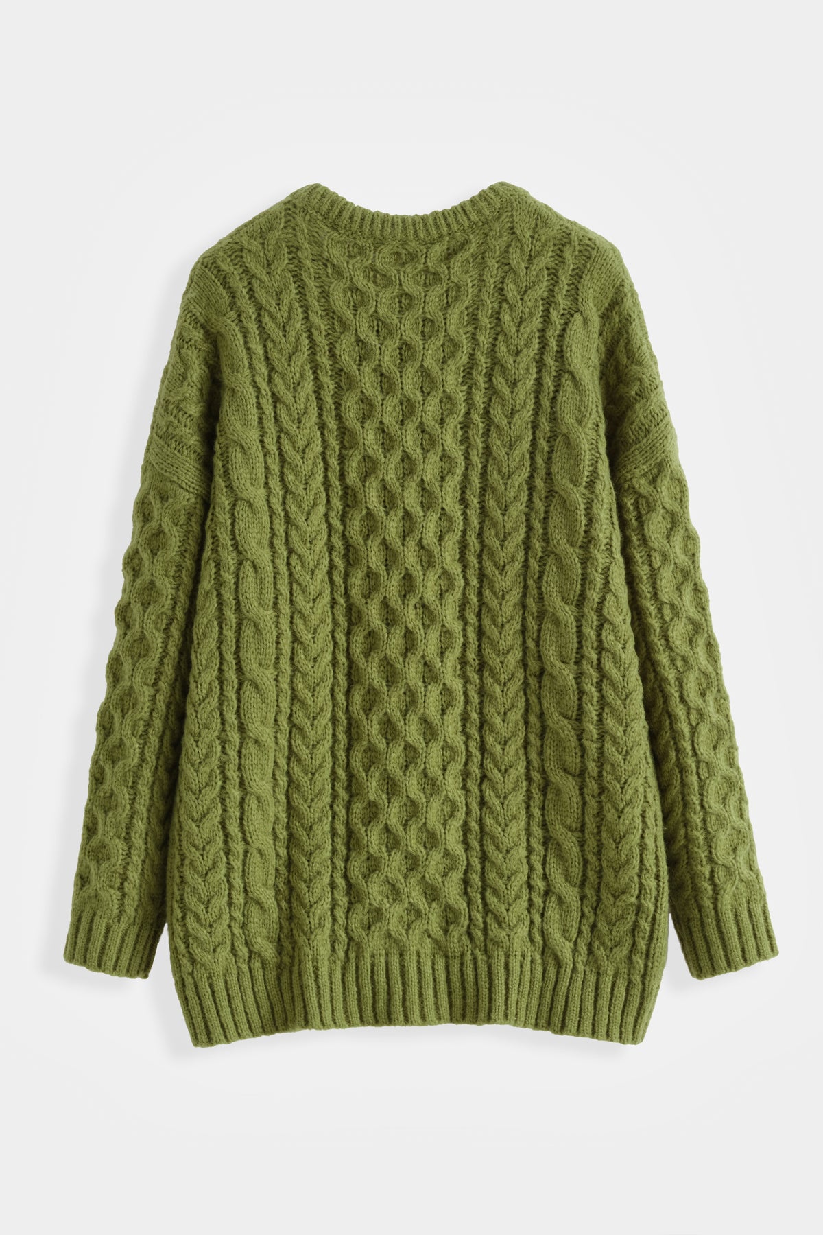 Khaki Cable Jumper