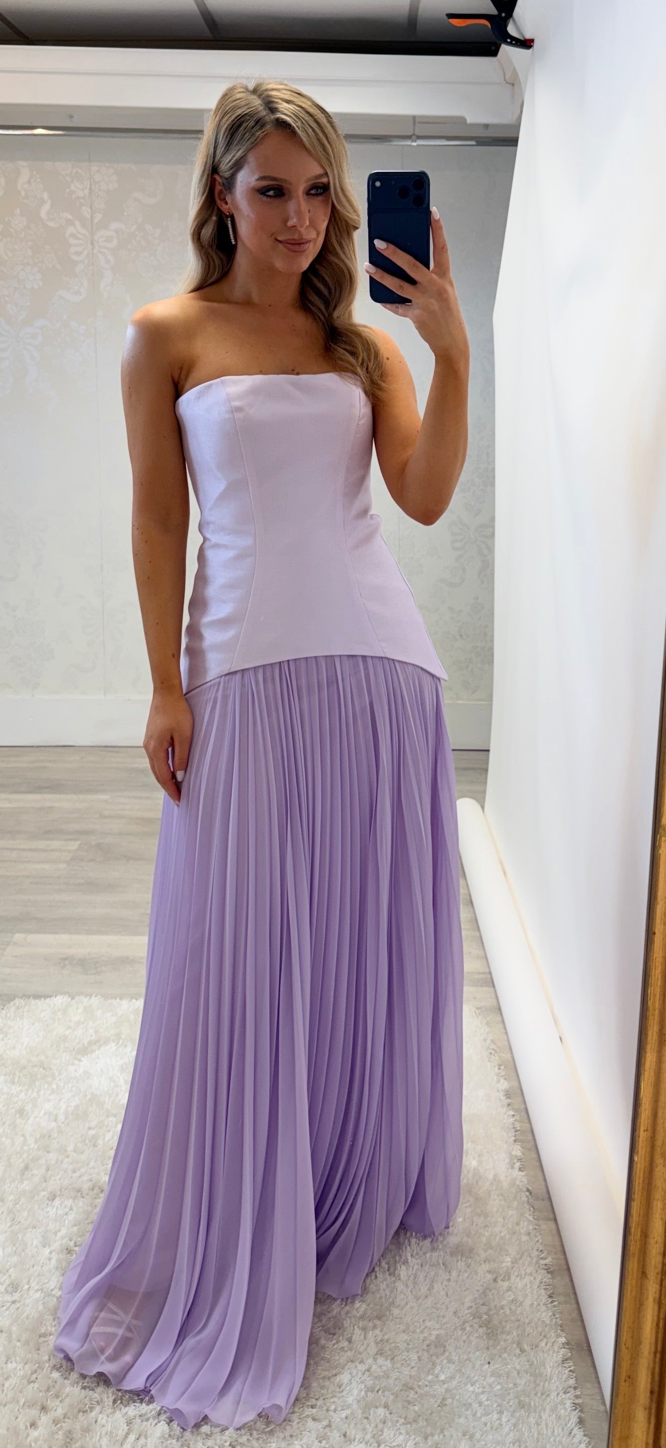 Lilac Pleat Maxi