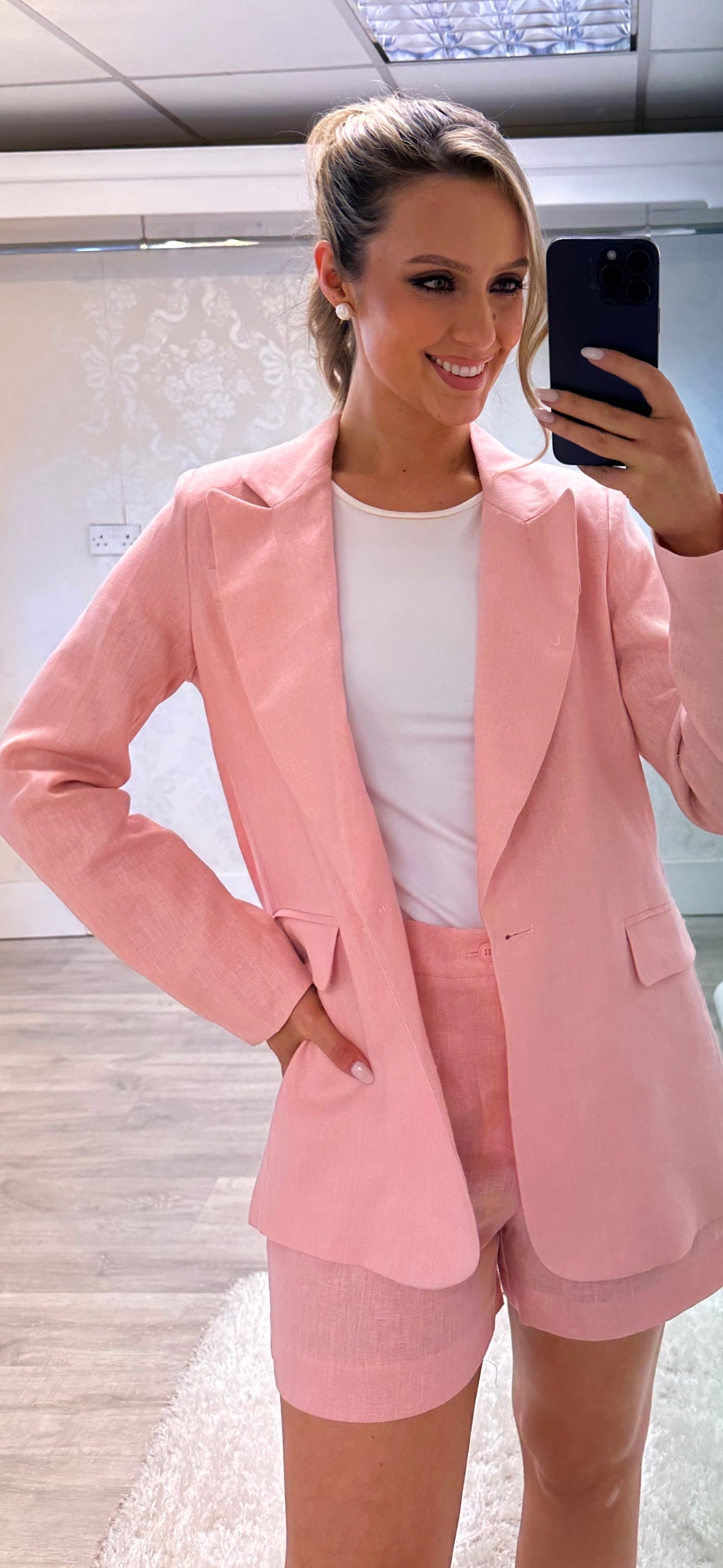 Pink Linen Set