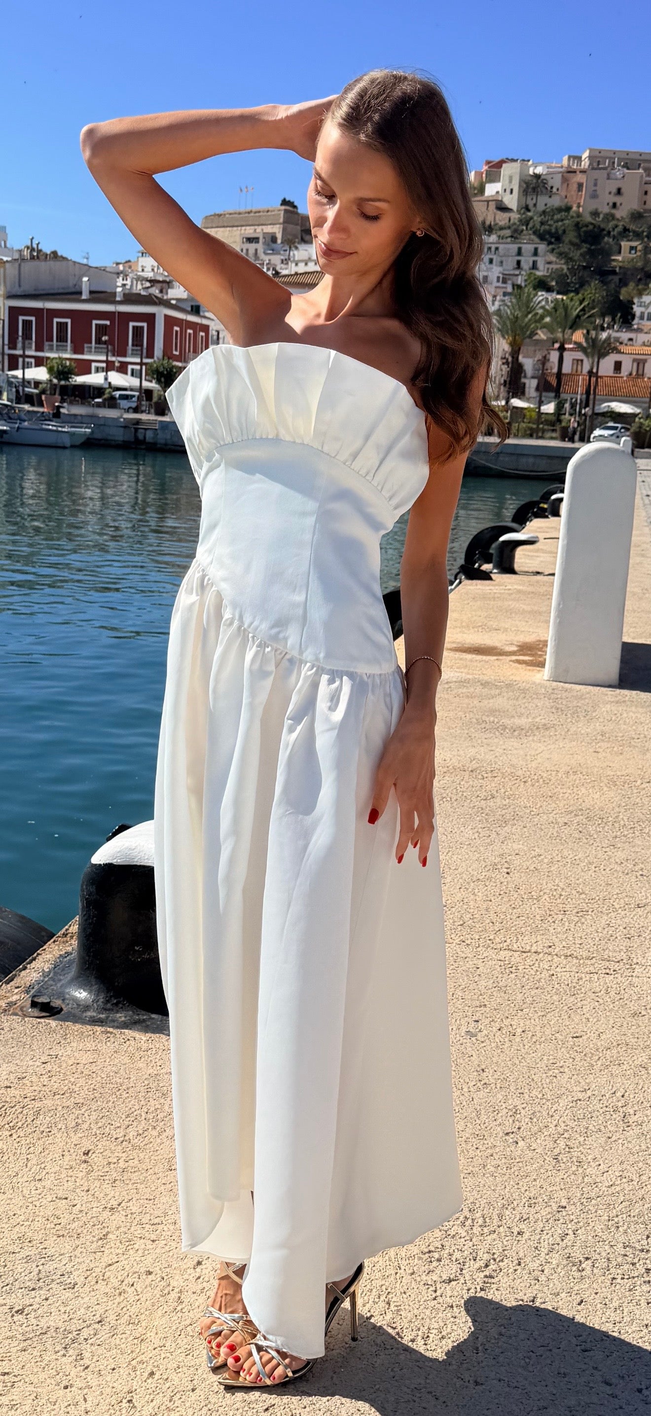 White Emma Dress