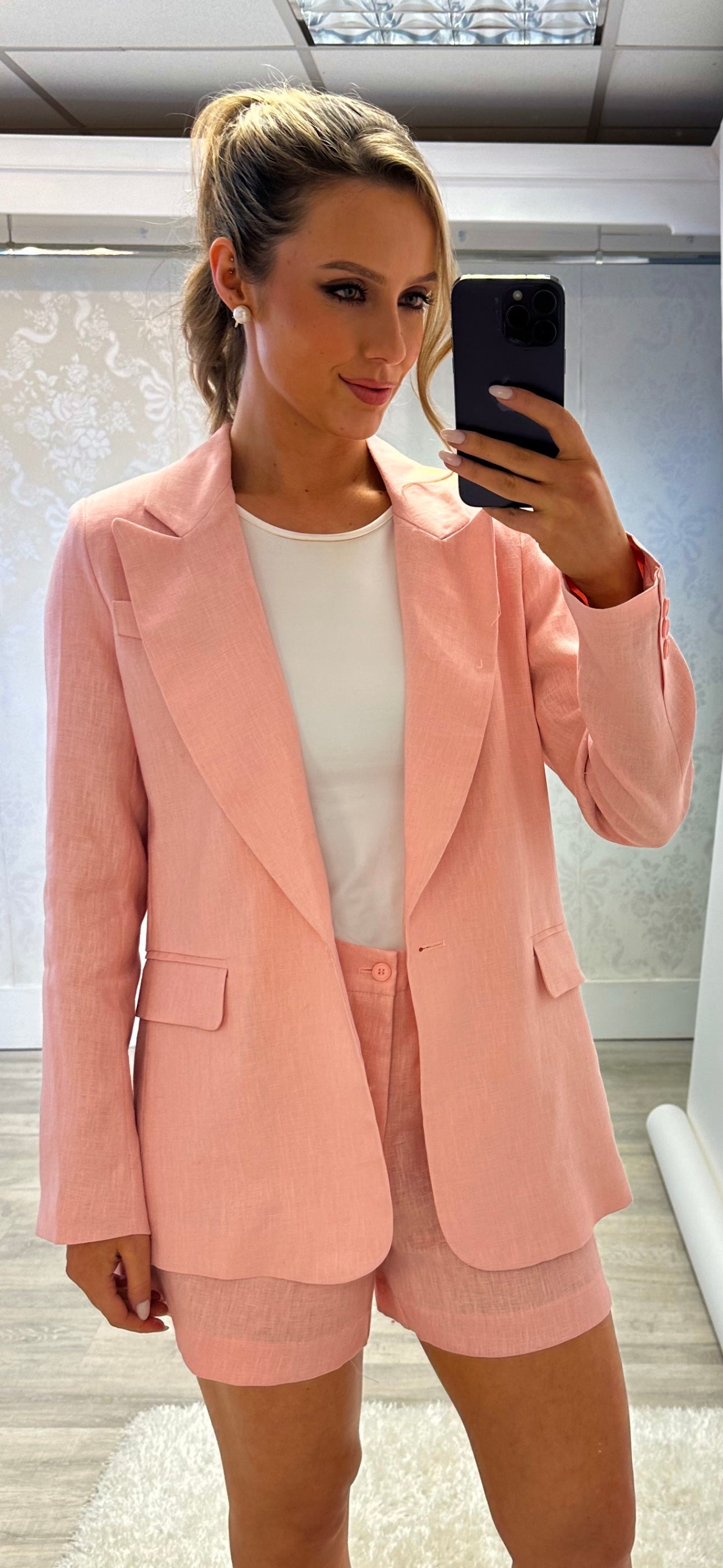 Pink Linen Set