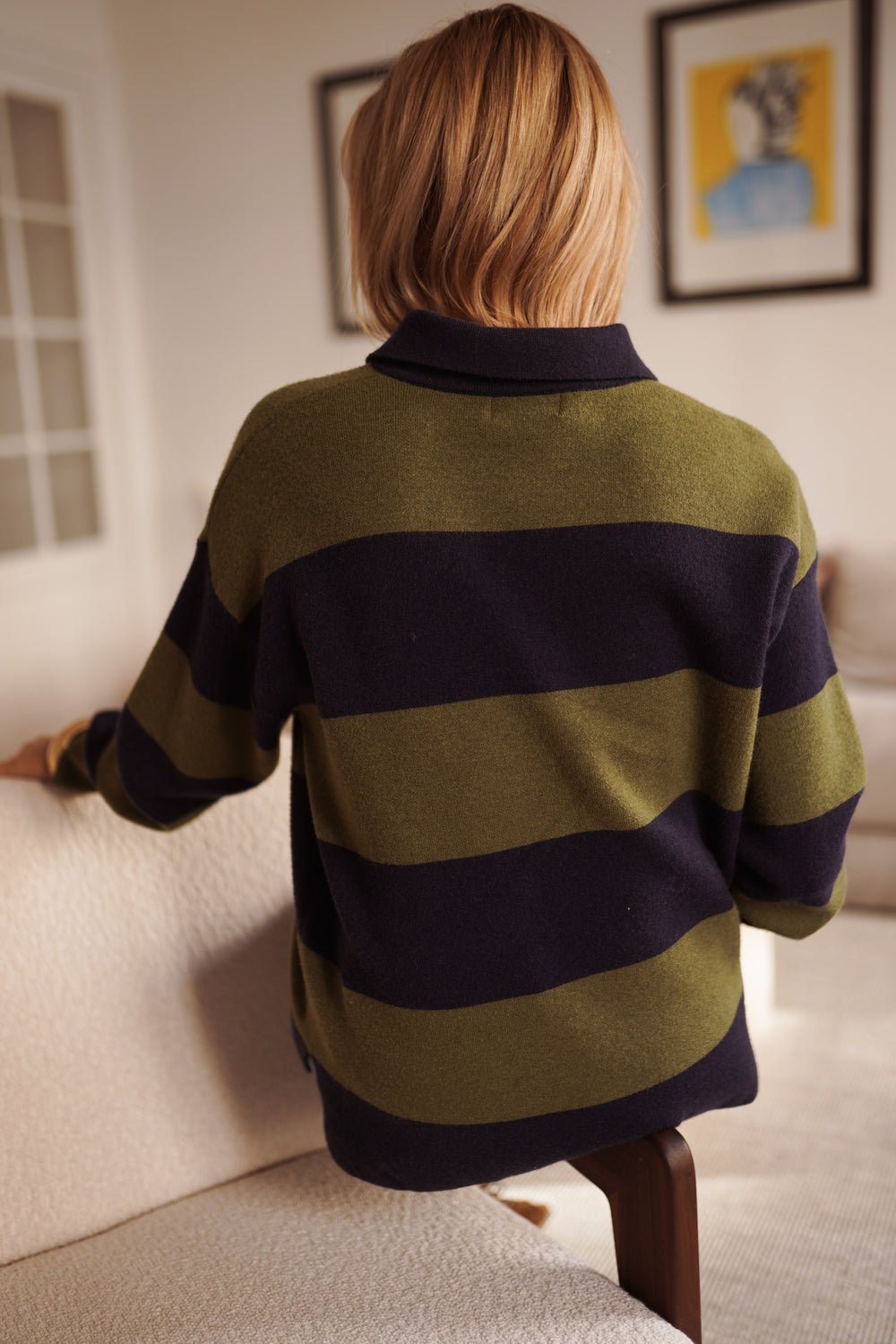 Khaki Polo Knit