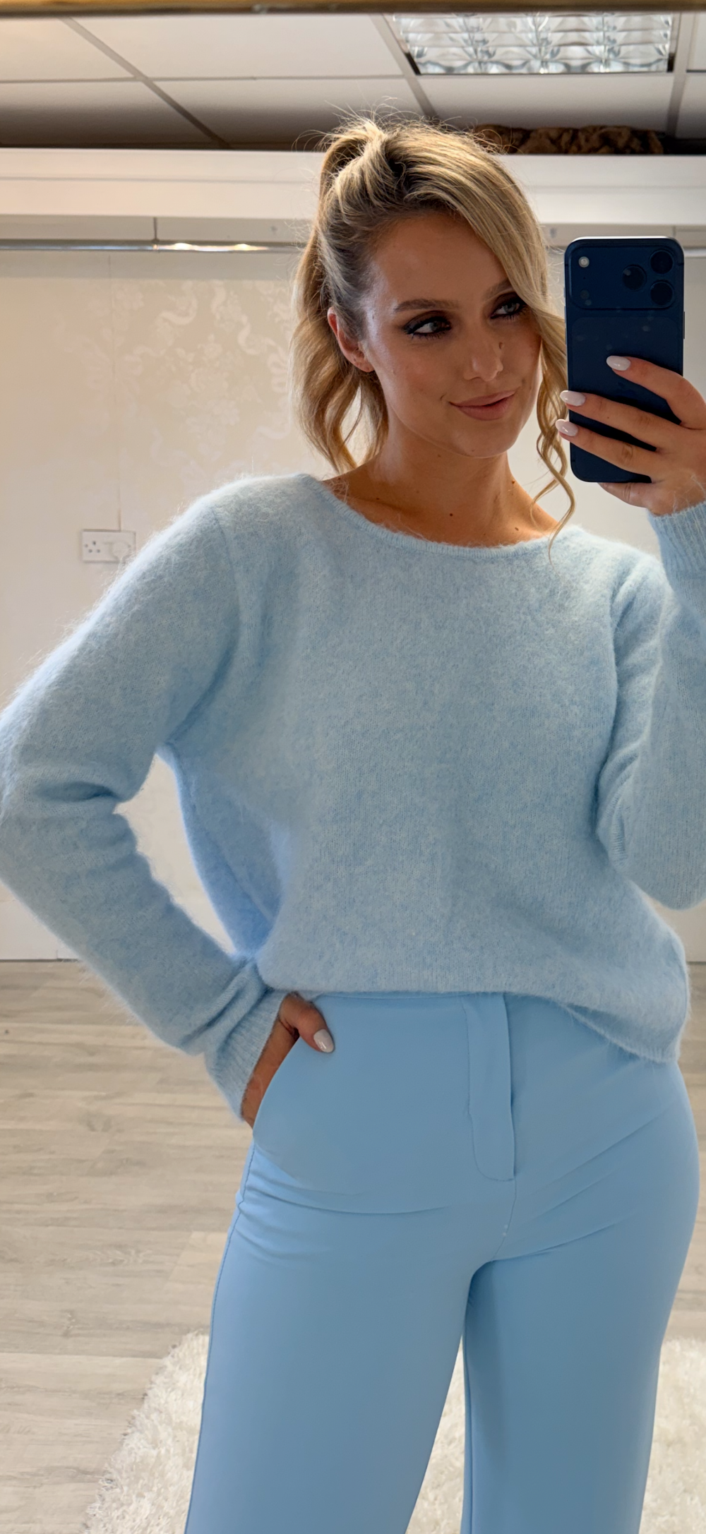 Powder Bow Knit