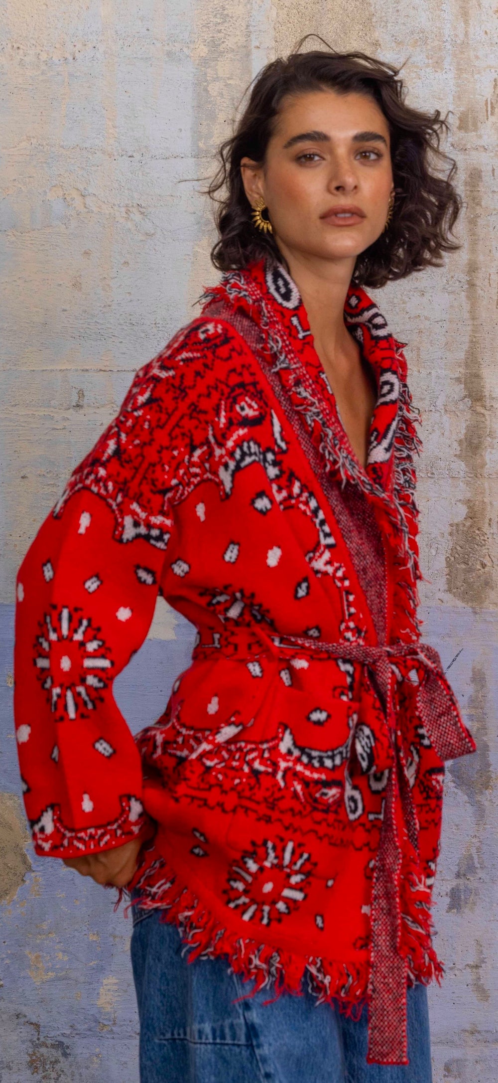Red Wrap Cardi