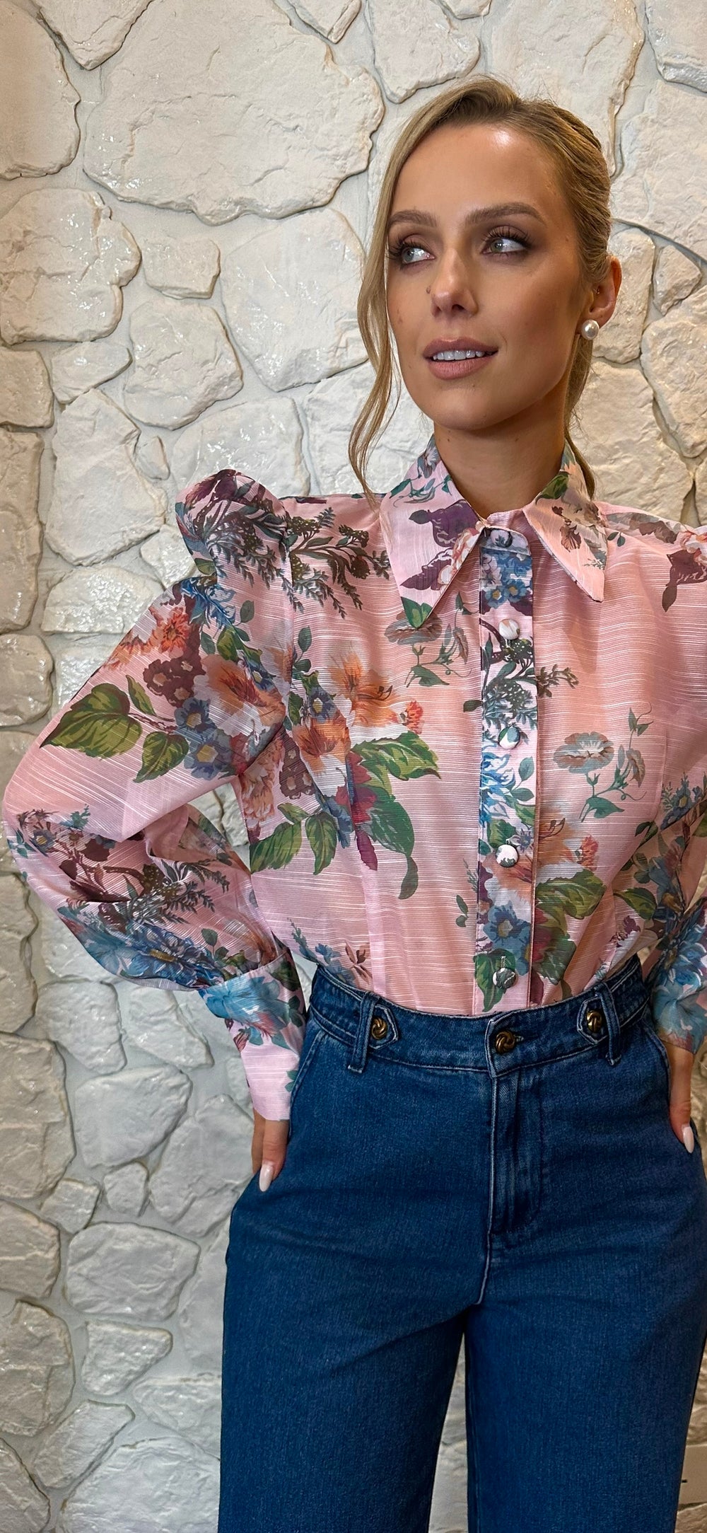 Pink Floral Shirt