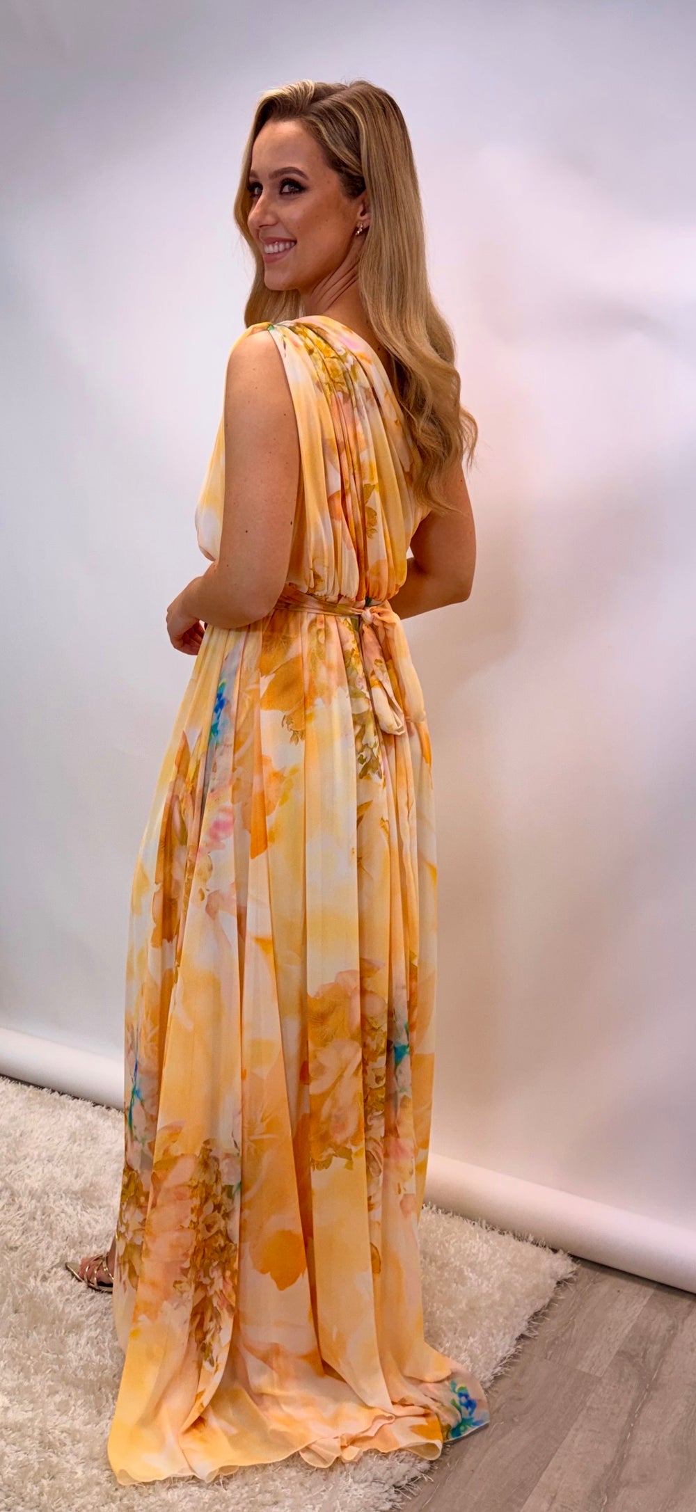 Lemon Floral Maxi