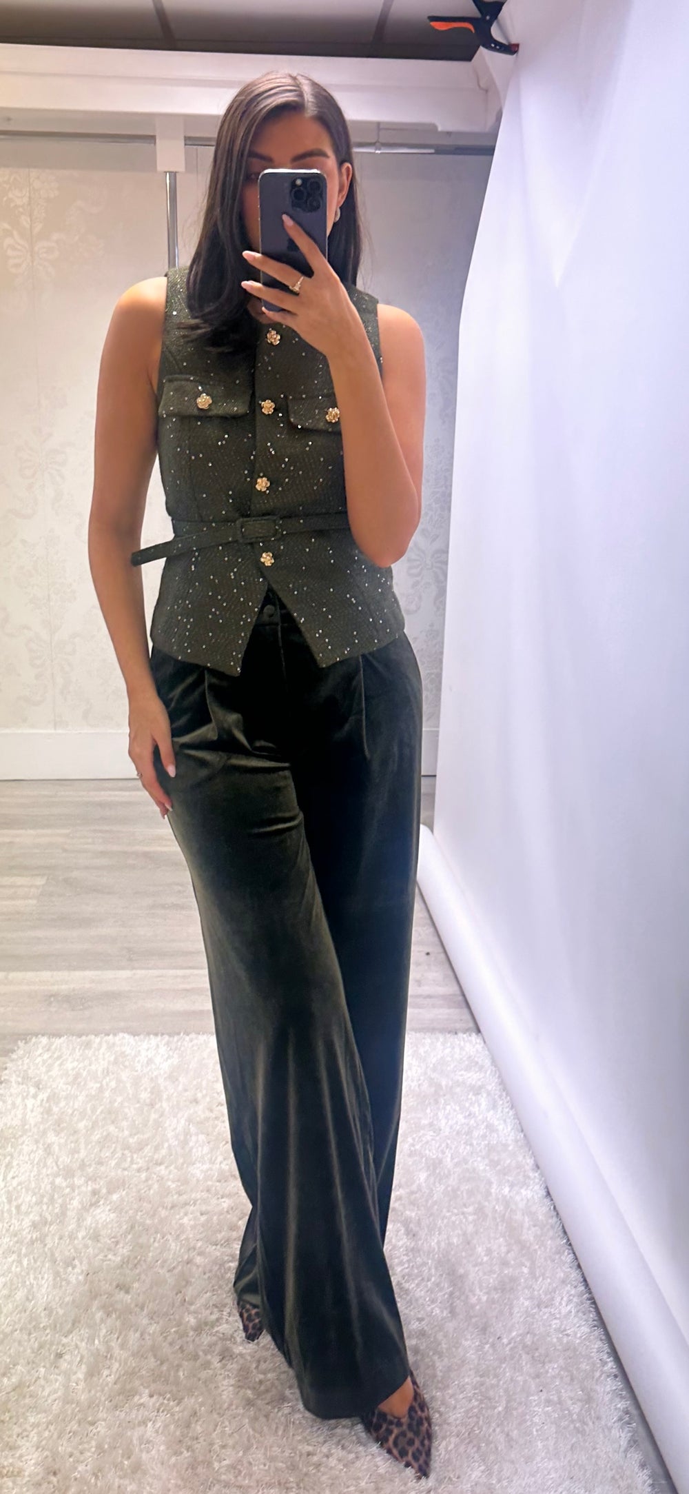 Green Speckle Waistcoat