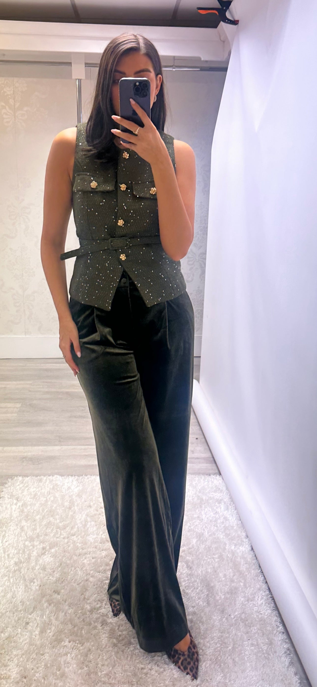 Green Speckle Waistcoat