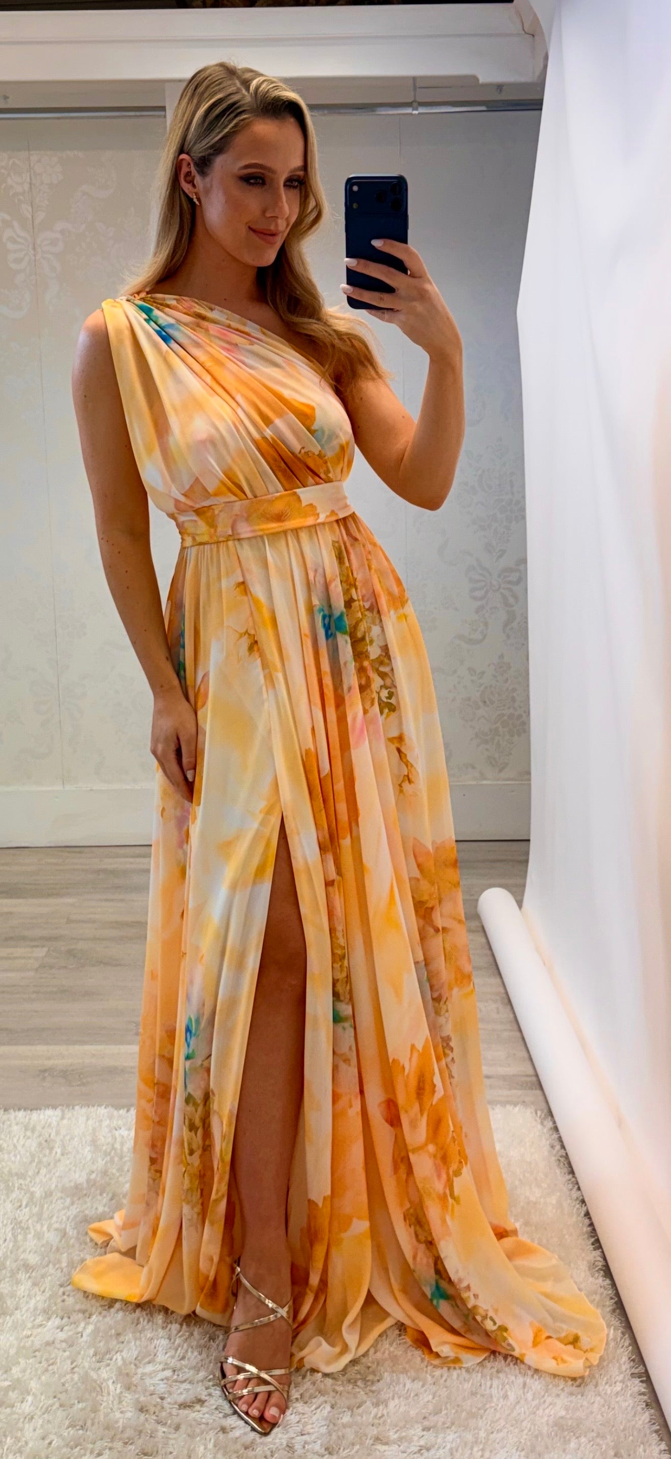 Lemon Floral Maxi