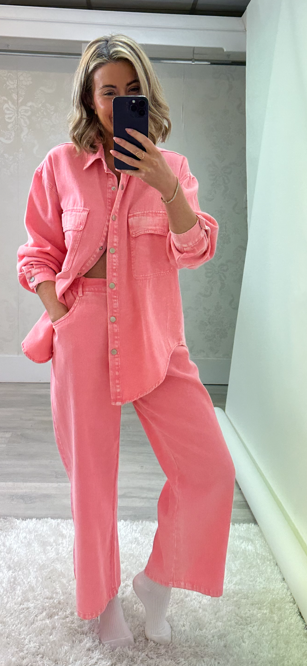 Pink Denim Set