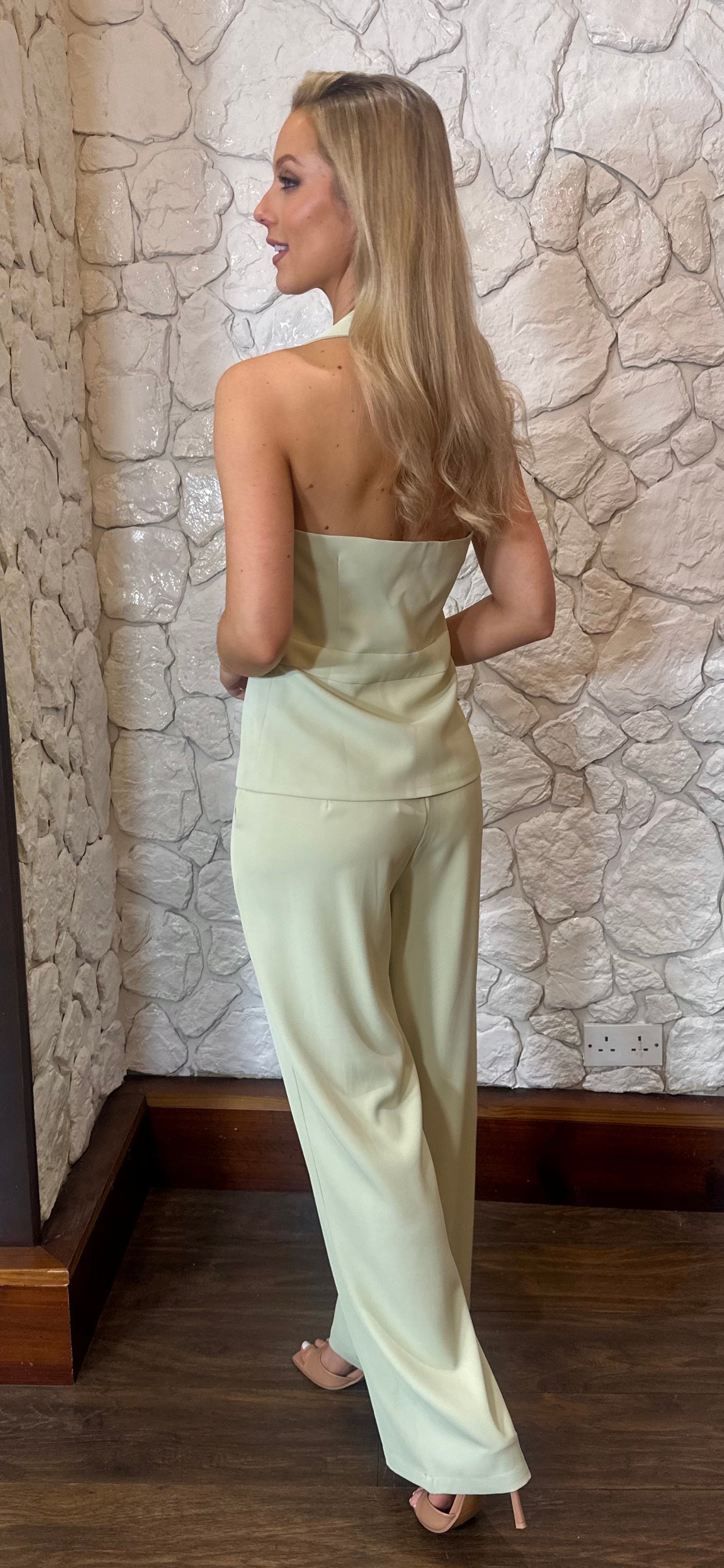 Mint Button Suit