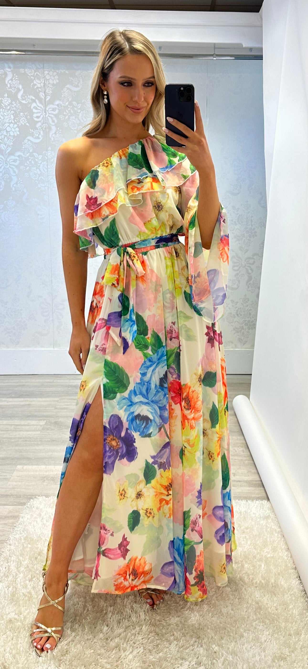 Purple Floral Dress
