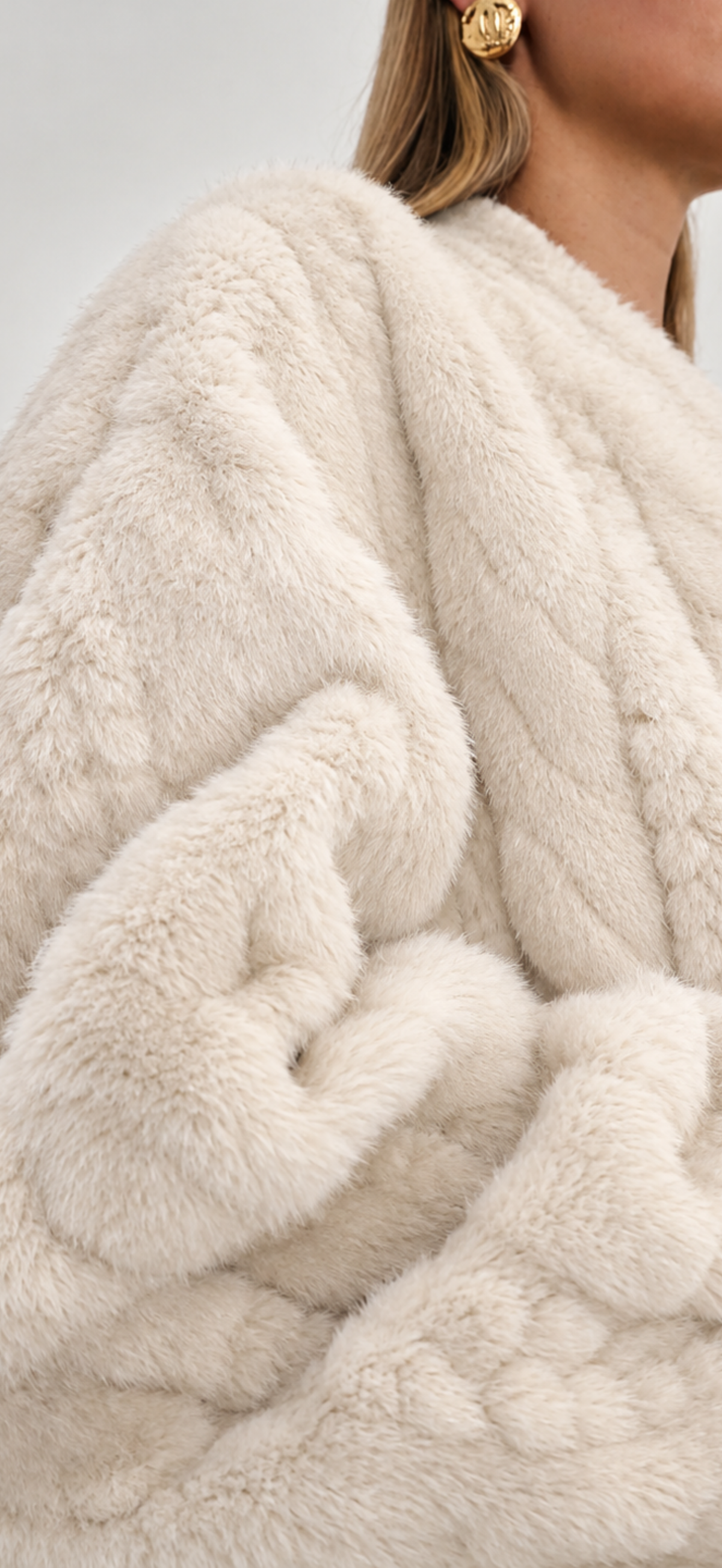 Cable Fur Coat