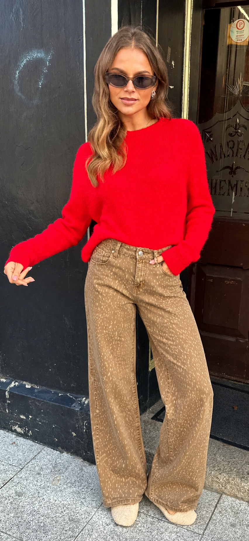 Deer Print Jeans
