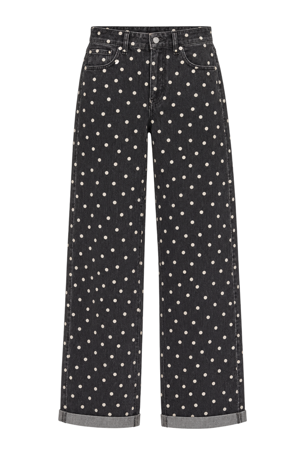 Black Polka Jeans