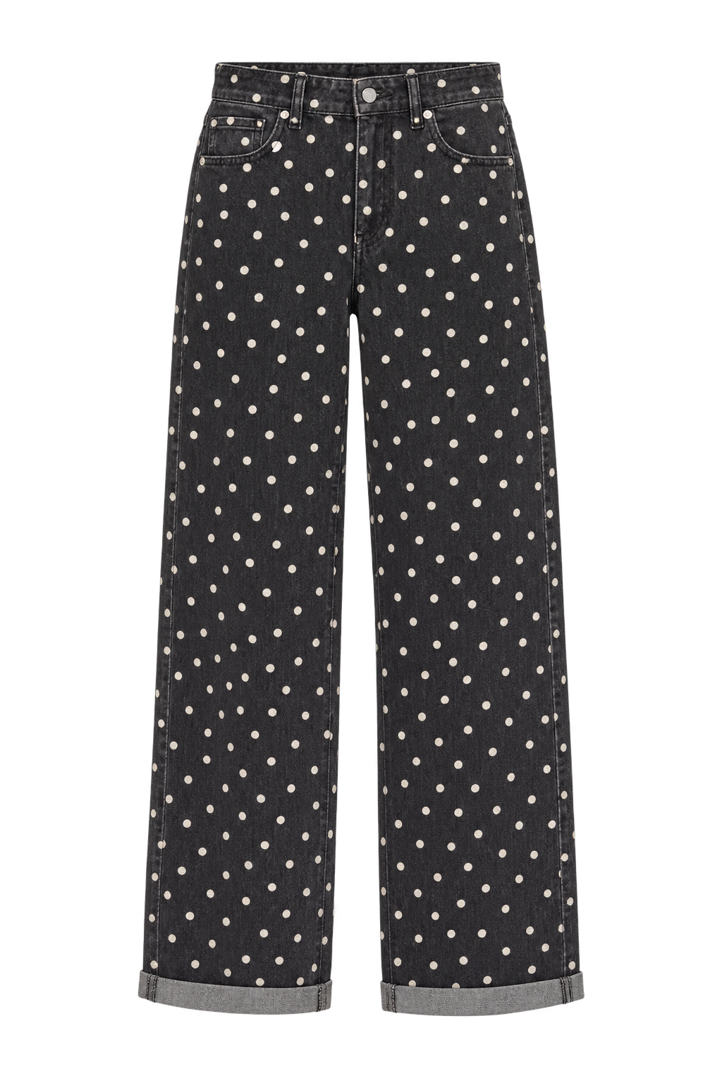 Black Polka Jeans