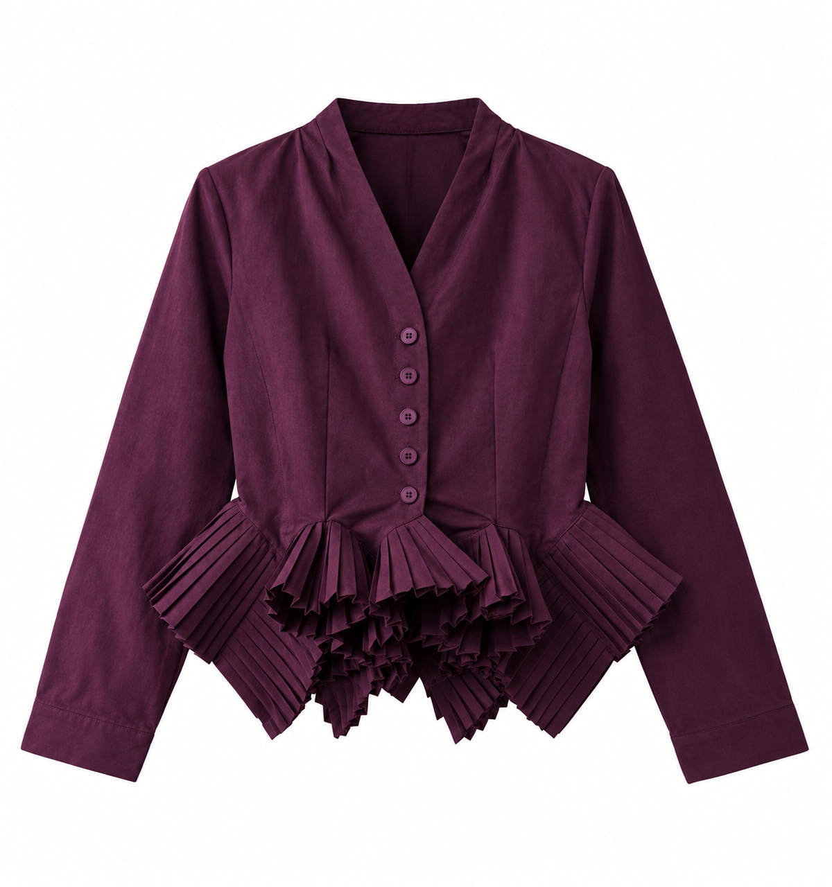 Plum Frill Shirt