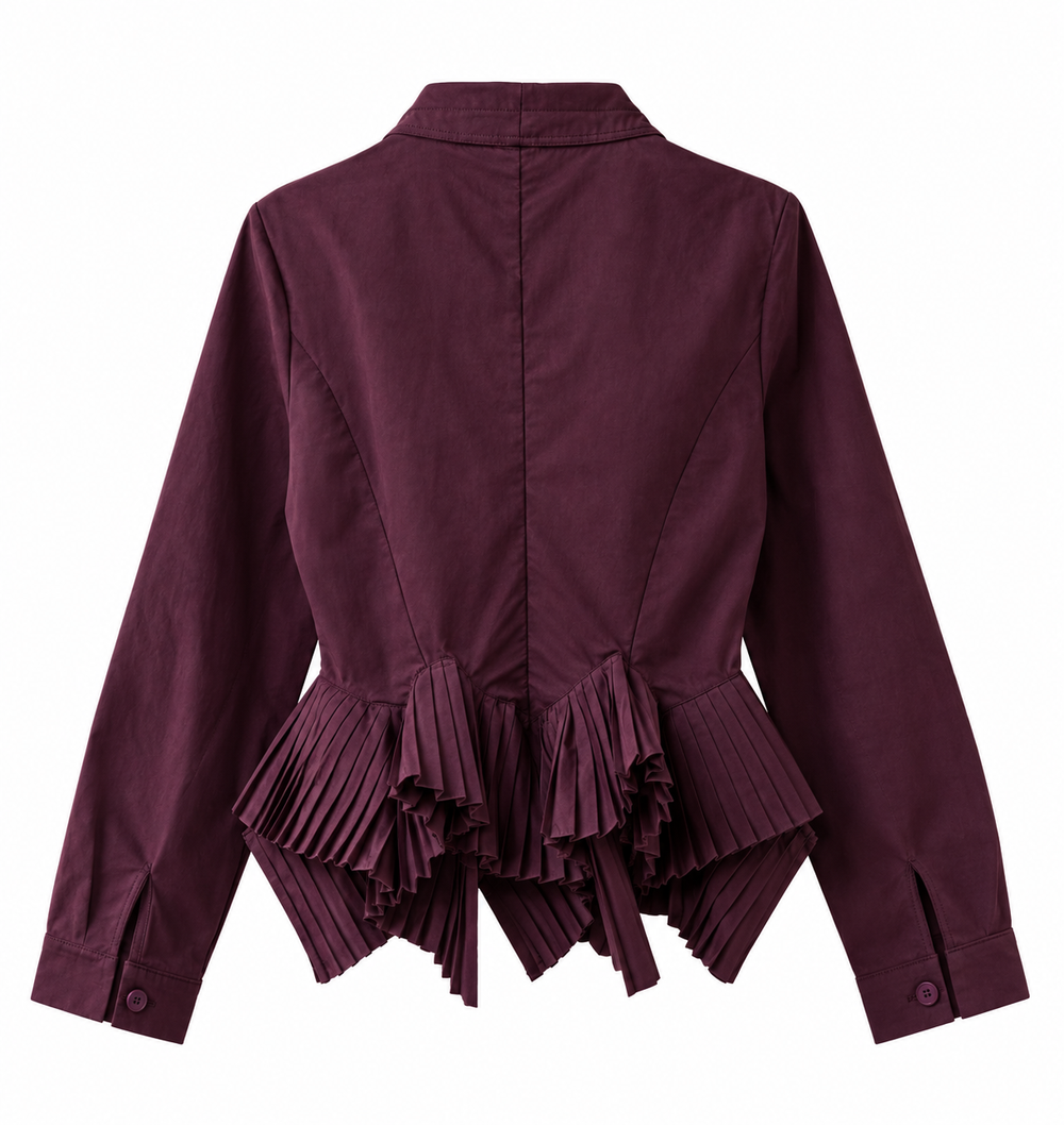 Plum Frill Shirt