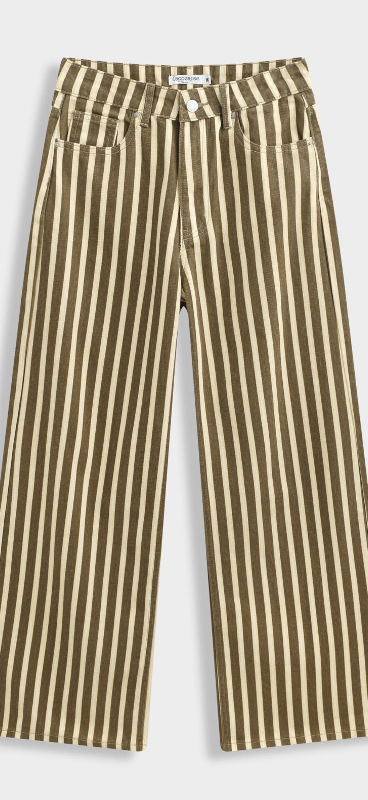 Brown Stripe Jeans