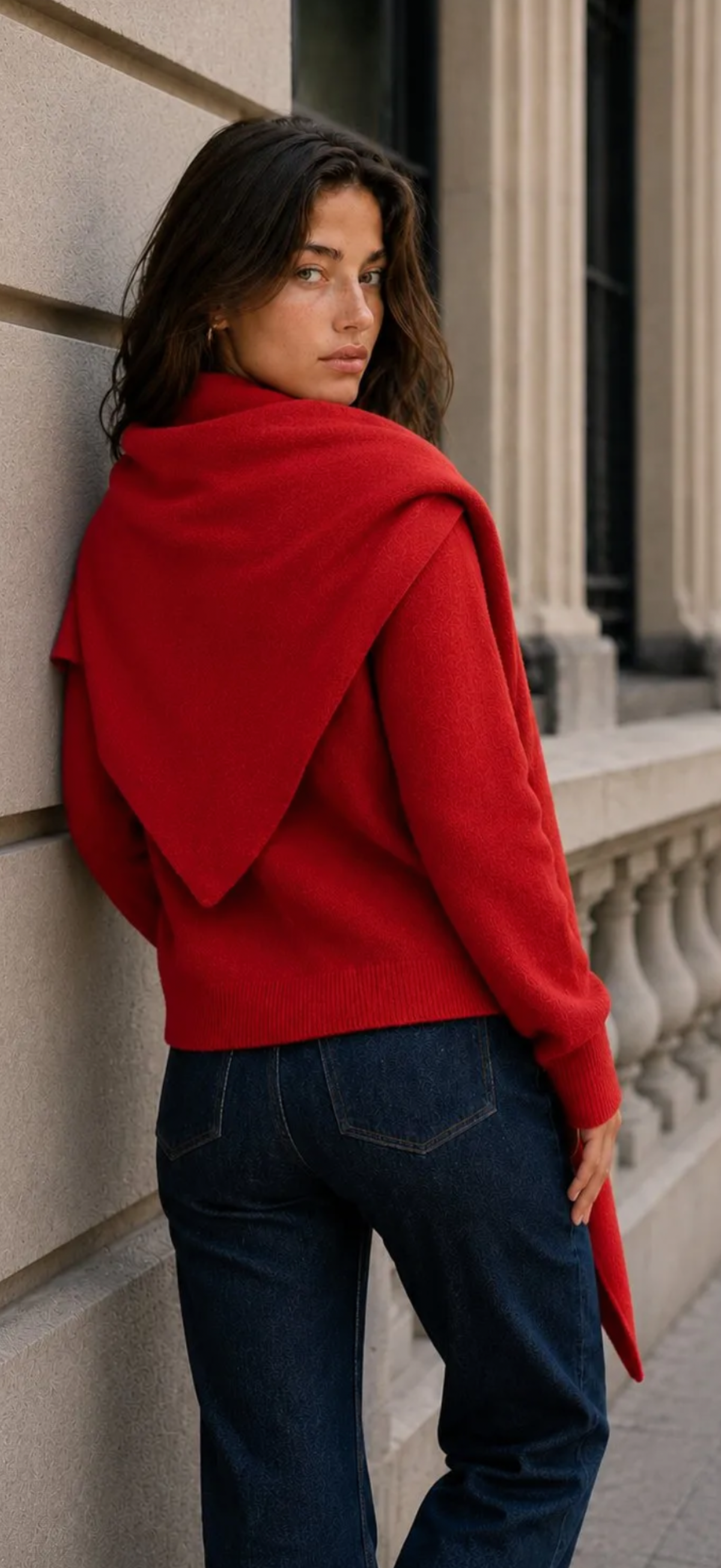 Red Triangle Scarf