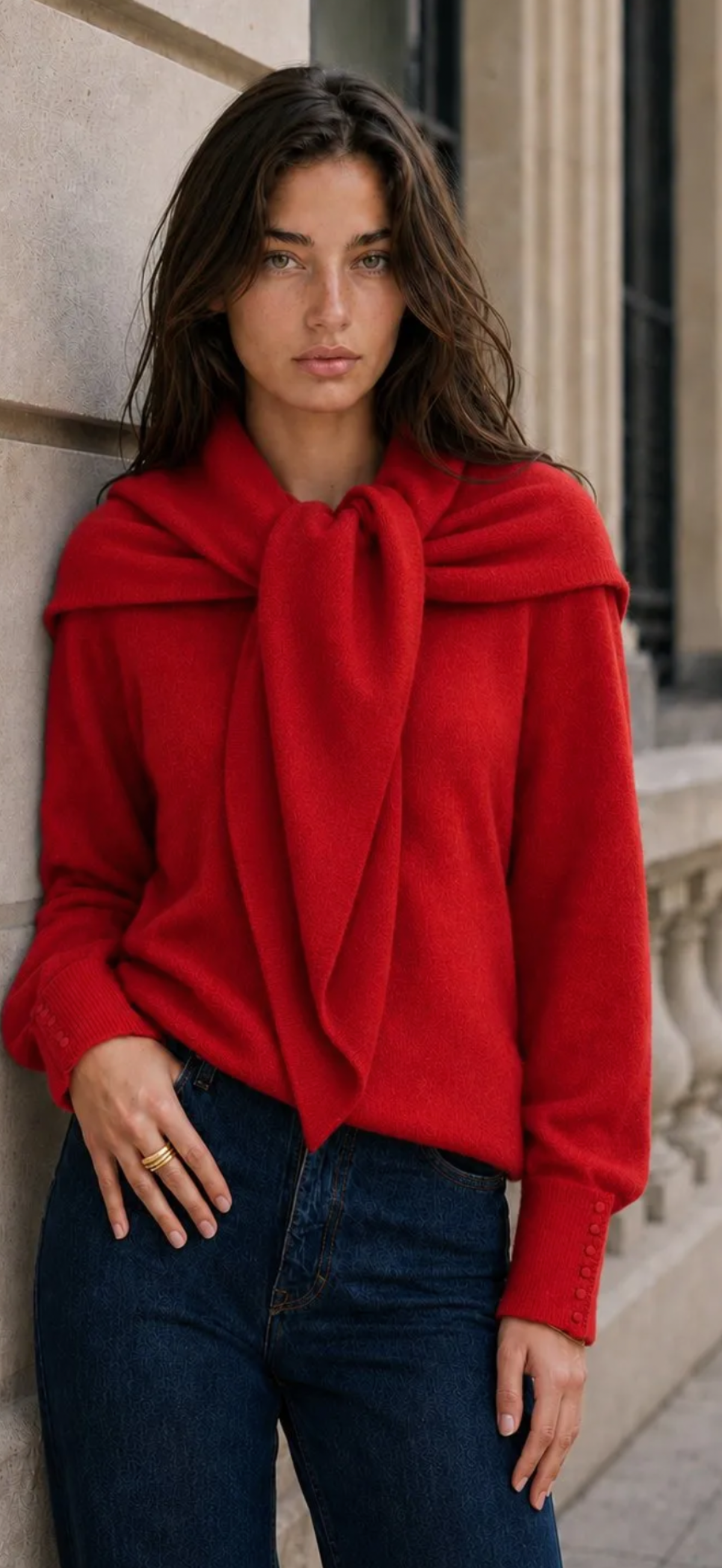 Red Triangle Scarf