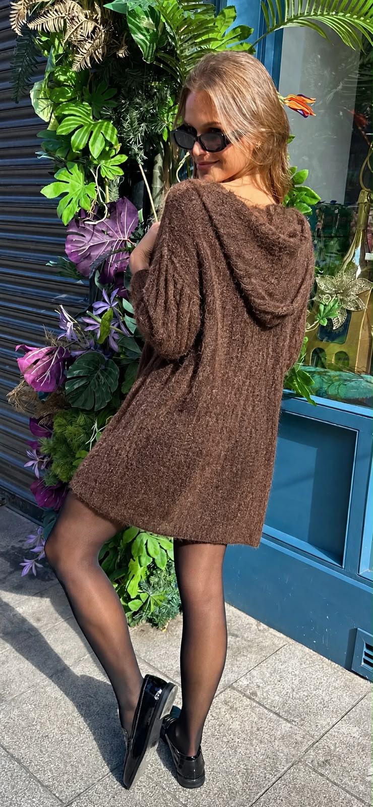 Brown Knit Dress
