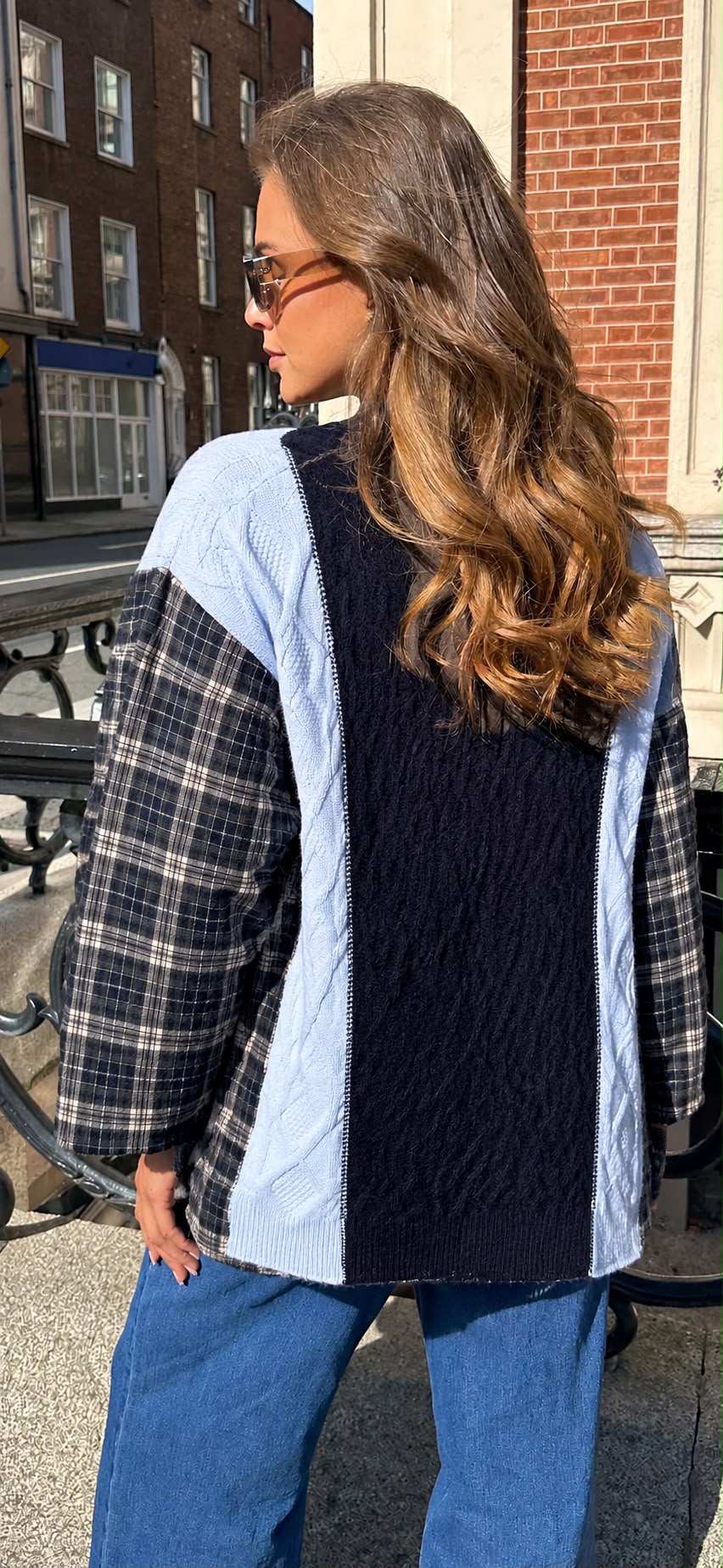 Navy Knit Jacket