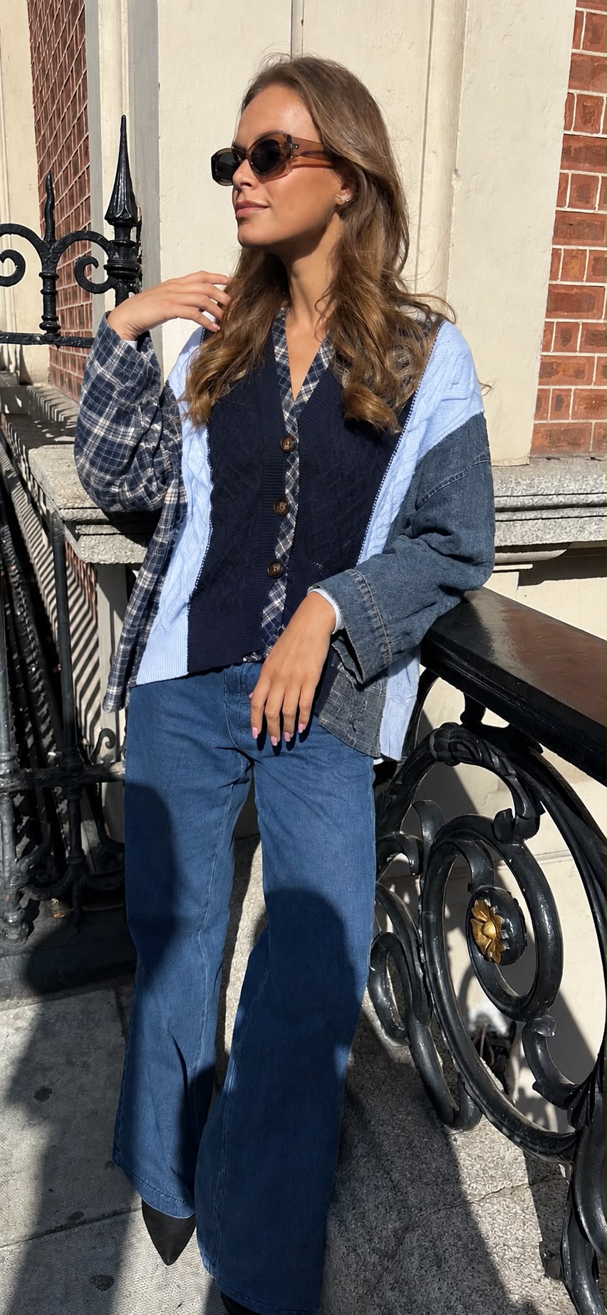 Navy Knit Jacket