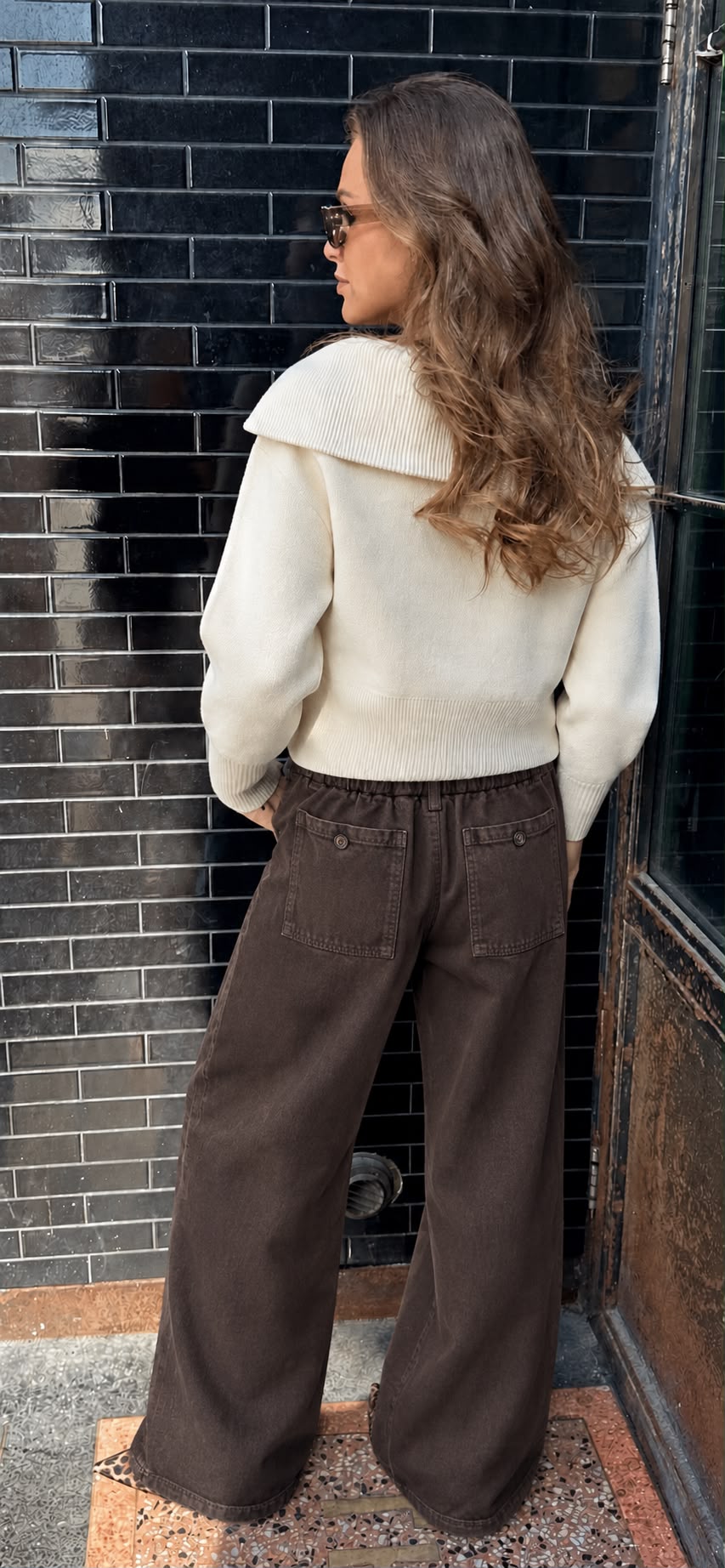 Cream Collar Knit