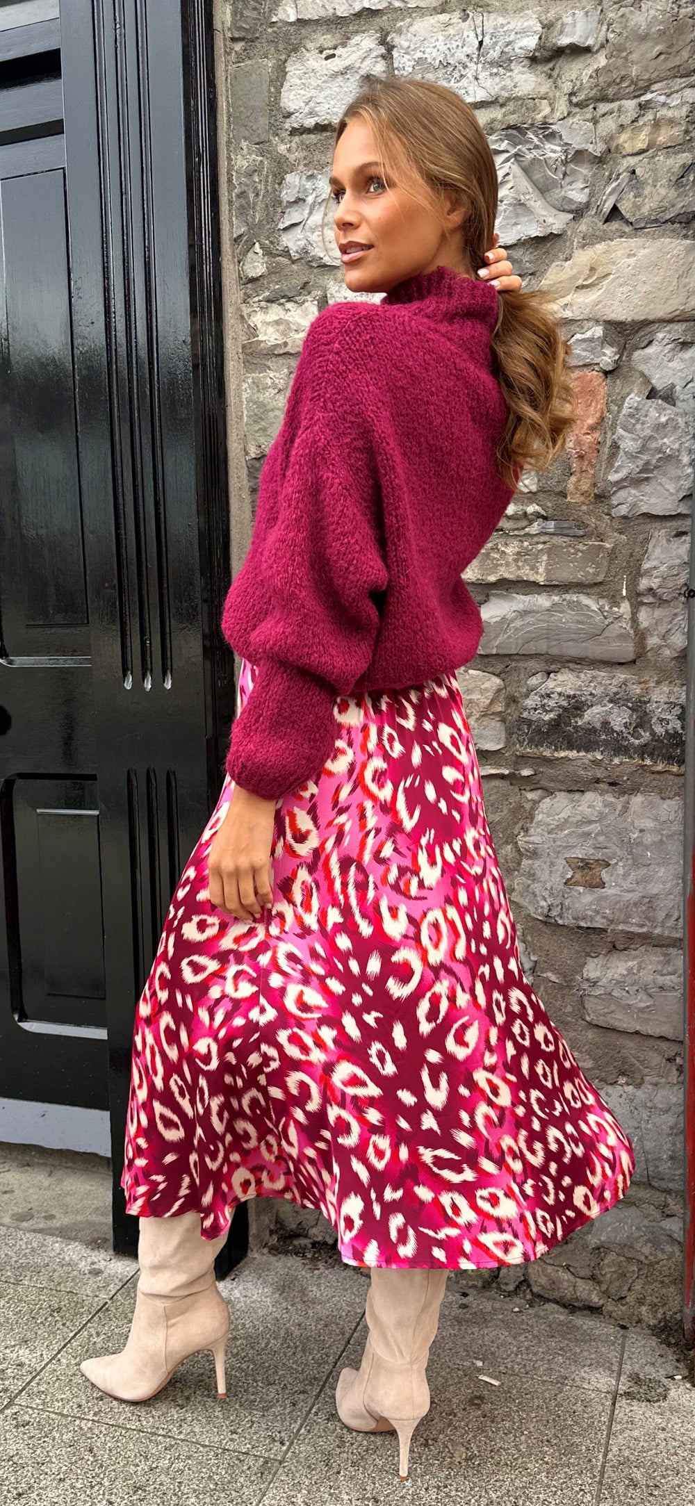 Cherry Print Skirt