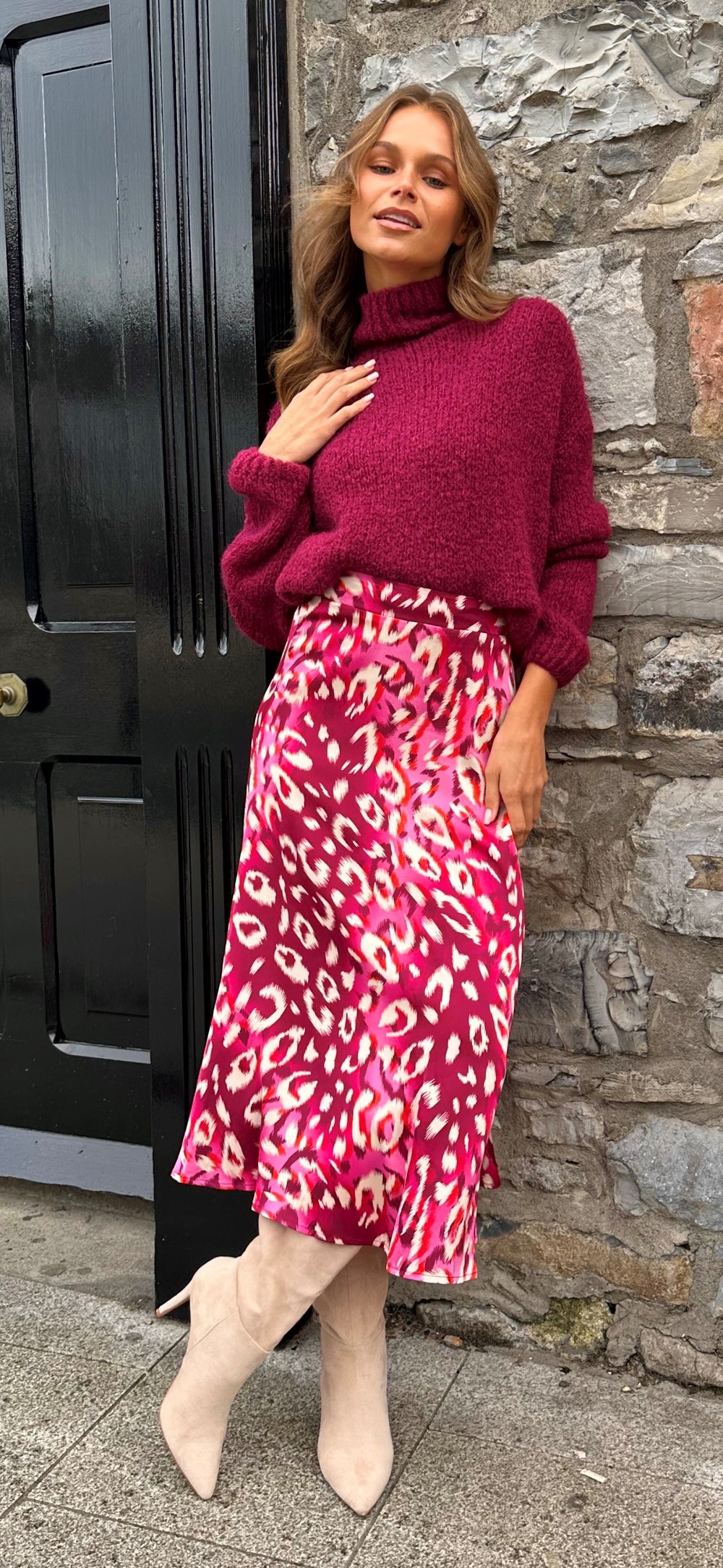Cherry Print Skirt